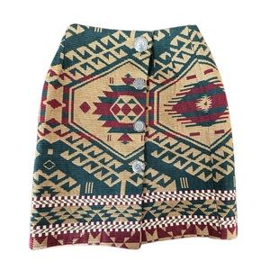 Southwest Tarango Button down Skirt
